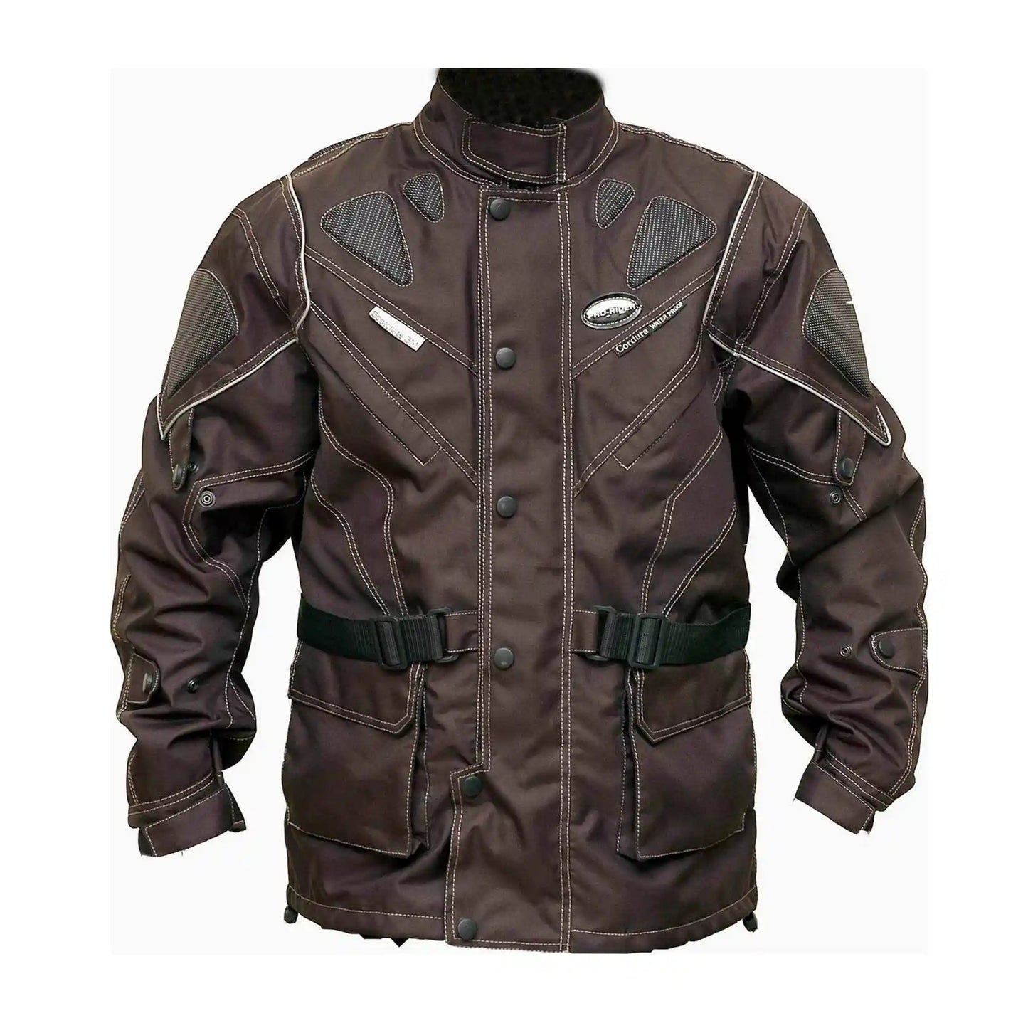 Wasserdichte Textil-Tourenjacke in Schwarz für Herren