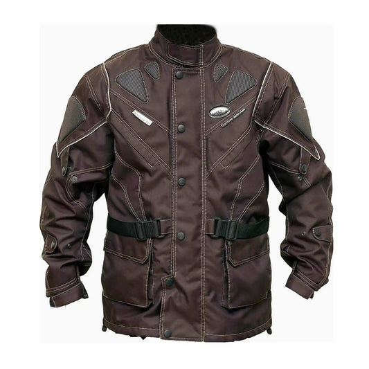 Wasserdichte Textil-Tourenjacke in Schwarz für Herren