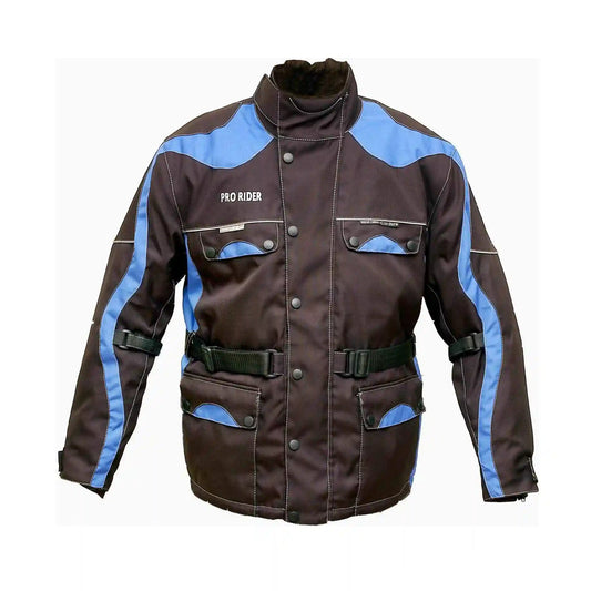 Textil-Motorrad-Tourenjacke in Blau & Schwarz für Herren